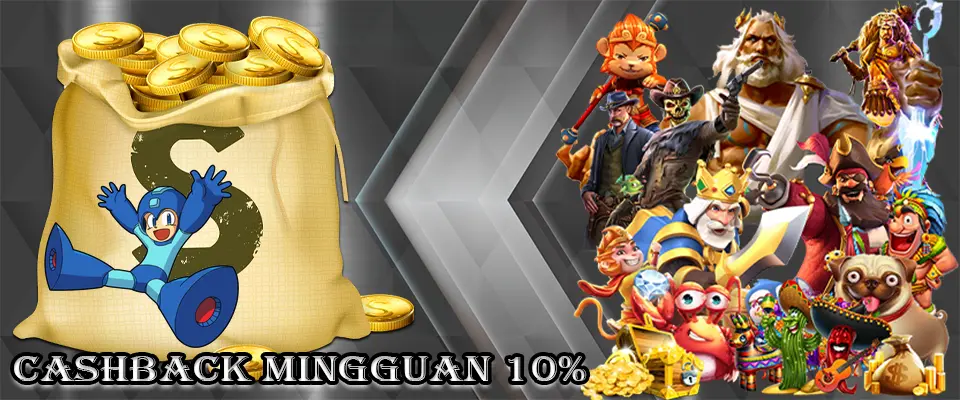 Bonus Cashback Mingguan 10%